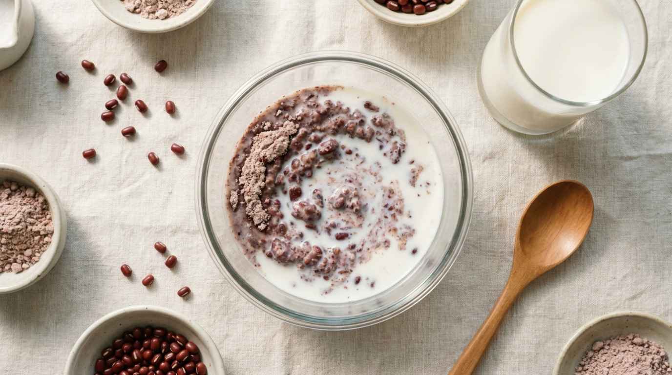 Hỗn hợp bột đậu đỏ tắm body.