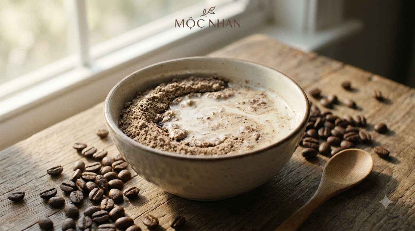Bột tắm trắng cafe dưỡng da.